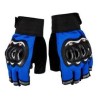 Par de guantes sin dedos con protección de nudillos para motocicleta / sports / zy-gloves08