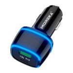 Cargador para carro automóvil moreka de 45w con puerto tipo c y entrada usb / pd25w+qc3.0 20w / cp009