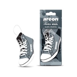 Aromatizante con diseño de tenis y fragancia de black crystal para automóvil / areon / fresh wave / 124451