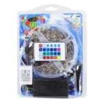 Tira led rgb de 5 metros con control y eliminador / d-2835 / zy-2835 / led-2835