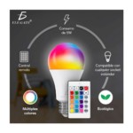 Foco led rgb con control remoto 5w / led.49