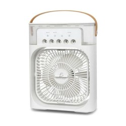 Mini ventilador aire acondicionado usb con función de humidificador, luz y capacidad para 600ml / clr.64