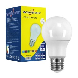 Foco luz led blanca wanergy con luminosidad de 900 lúmenes y consumo de 9 watts / 40570