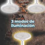 Ventilador de techo con lámpara con 3 modos de iluminación, 25.8x12cm / led.68