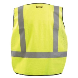 Chaleco de Alta Visibilidad Occunomix de Poliester Malla Amarillo LUX-PS-DOR-R 1/1 127107