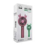 Ventilador redondo recargable con base soporte y gomas orejitas intercambiables, variedad de colores / im9689 / s600 / s660