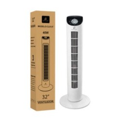 Ventilador de torre silencioso de 32 pulgadas + 3 velocidades 40w clr.57