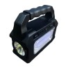 Lámpara de emergencia moreka con panel solar recargable y 3 focos de luz blanca / mor-8080