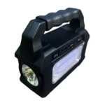 Lámpara de emergencia moreka con panel solar recargable y 3 focos de luz blanca / mor-8080