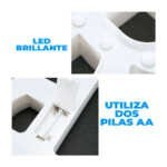Lámpara decorativa 3D ele-gate en forma de número seis con luz led cálida / led.54.6