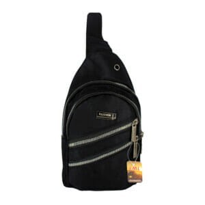 Pechera de 4 compartimentos con cierres plateados y leyenda fashion, variedad de colores / lml-306