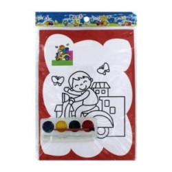 Set de pintura con 4 acuarelas, variedad de diseños / y-068