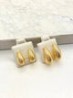 Arete Gota Lineas Dorado
