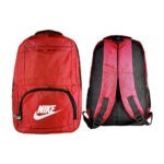 Mochila deportiva de tela impermeable con 4 compartimentos y diseño lisa con frase, variedad de colores / fd1169