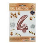 1pza Globo metálico yongli de 32 pulgadas en forma de número, variedad de colores y formas / fiestas foil balloons / li-02