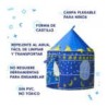 Tienda de campaña infantil portátil en forma de castillo 80x135cm