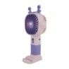 Mini ventilador de mano recargable con diseño de animalito, 16cm + cable de carga usb-plug, variedad de colores y modelos / hand