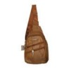 Mochila tipo mariconera de tactopiel con 4 compartimentos, variedad de colores / pu-9 / jingpin