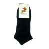 Par calcetines cortos de poliéster lisos color negro o blanco, variedad de tallas / coco sock