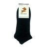 Par calcetines cortos de poliéster lisos color negro o blanco, variedad de tallas / coco sock