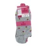 Paquete con 3 pares de calcetines bbs con diseño de flores para dama, variedad de colores / 3 pairs 35-40
