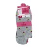 Paquete con 3 pares de calcetines bbs con diseño de flores para dama, variedad de colores / 3 pairs 35-40