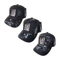 Gorra cachucha de visera semicurva, malla transpirable y estampado de animales, variedad de modelos / bonnie / jym2075 / jym2087
