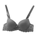 Brasier liso copa a con efecto push up con encaje y tirantes ajustables, variedad de tallas y colores / su bella lenceria 627