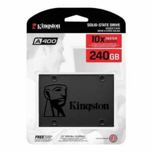 Unidad de disco duro en estado sólido ssd 2.5 sata III kingston versión a400 con capacidad de 240gb / sa400s37/240g