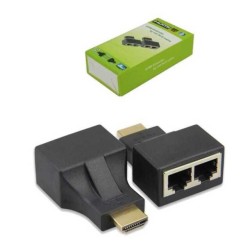 Adaptador Extensor Extensores Hdmi 30m Rj45 Utp
