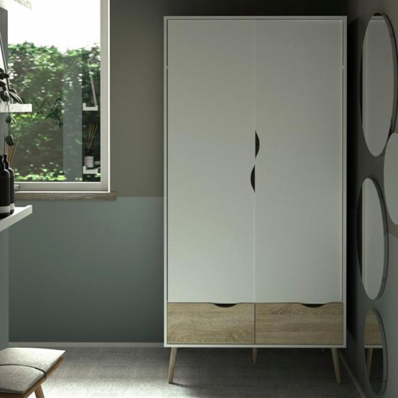 Armario Nordik - Color Madera y Blanco