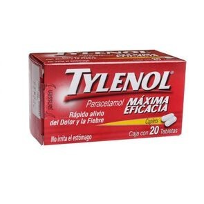 Tylenol Caplets 500Mg 20 Tabs