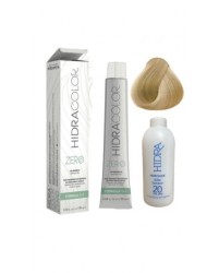 Tinte Hidracolor Zero sin amoniaco 90ml + peróxido 135ml Tono 10 rubio ultra claro