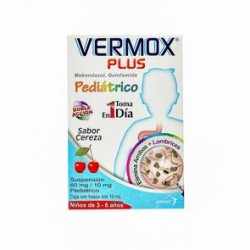 Vermox Plus Suspensión Cereza 10Ml