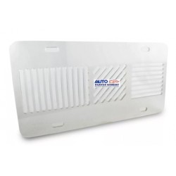 CUBRE PLACA ACRILICO RAYADO TRANSPARENTE AUTOMOTRIZ 1 PIEZA MEDIDAS 15.2CMX30CMX0.02MM OEM. CPRT