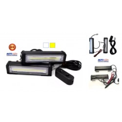 ESTROBOS LED COB EN COLOR BLANCO Y AMARILLO TAMAÑO 17 cm CON 4 FUNCIONES OEM. STR02WY