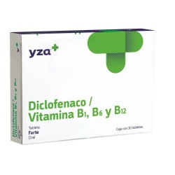 Yza Diclofenaco / Vitamina B1, B6 y B12 F 50Mg/1Mg...