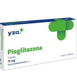 Yza Pioglitazona 15Mg 7 Tabs | Shop For Everyone México