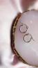 Arracadas chicas 13mm plateadas 74