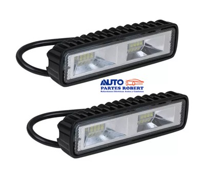 FARO LED RECTANGULAR DOBLE SECCION CON MINI LED ULTRA BRILLANTES 12 LED SUPER PONTENTES UNA FUNCION FIJA JUEGO 2 PIEZAS OEM. FAL