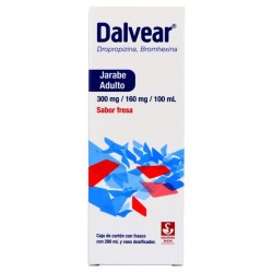 Dalvear Jarabe Adulto Sabor Fresa 300Mg/160Mg 200Ml