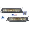 FAROS LED BARRAS DE LED DUAL BLANCO Y AMBAR CON FUNCION FIJA Y ESTROBO EXCELENTE ILUMINACION CON 20 LED 12 A 36 VOLTS OEM. FAL40