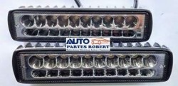 FAROS LED RECT DOBLE COLOR BLANCO AMBAR JUEGO 2 PIEZAS