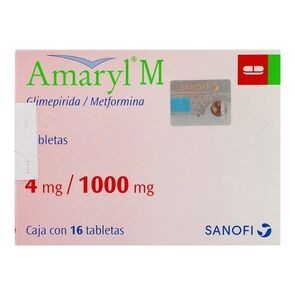Amaryl M 4Mg/1000Mg 16 Tabs