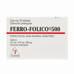 Ferro-Folico 500Mg 30 Tabs