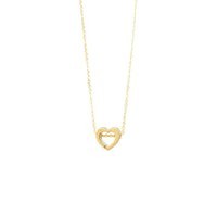 Dije de corazón transversal