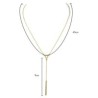 collar triángulo con barra
