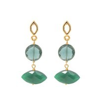 Aretes Ella cz verde