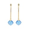 Arete Sarah azul electrico