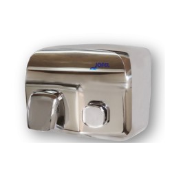 SECADOR DE MANOS ÍBERO INOXIDABLE BRILLO PULSADOR JOFEL 1/1 AA91126